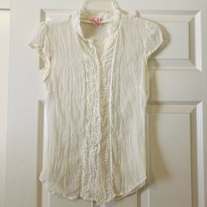 Adorable Sheer Lace Top!